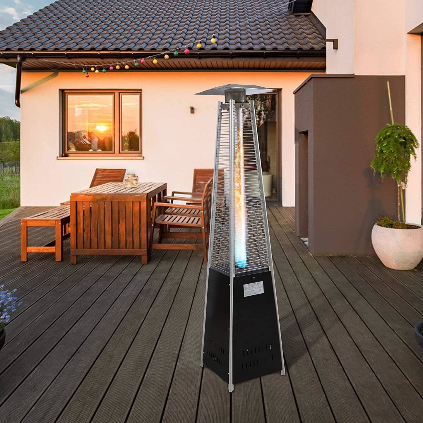 Pyramid Standing Propane Heater With Wheels