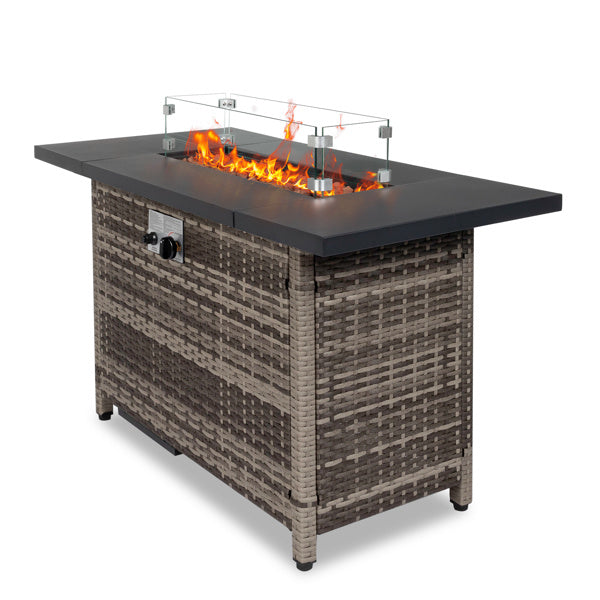 Gas Fire Pit Table with Volcanic Stone