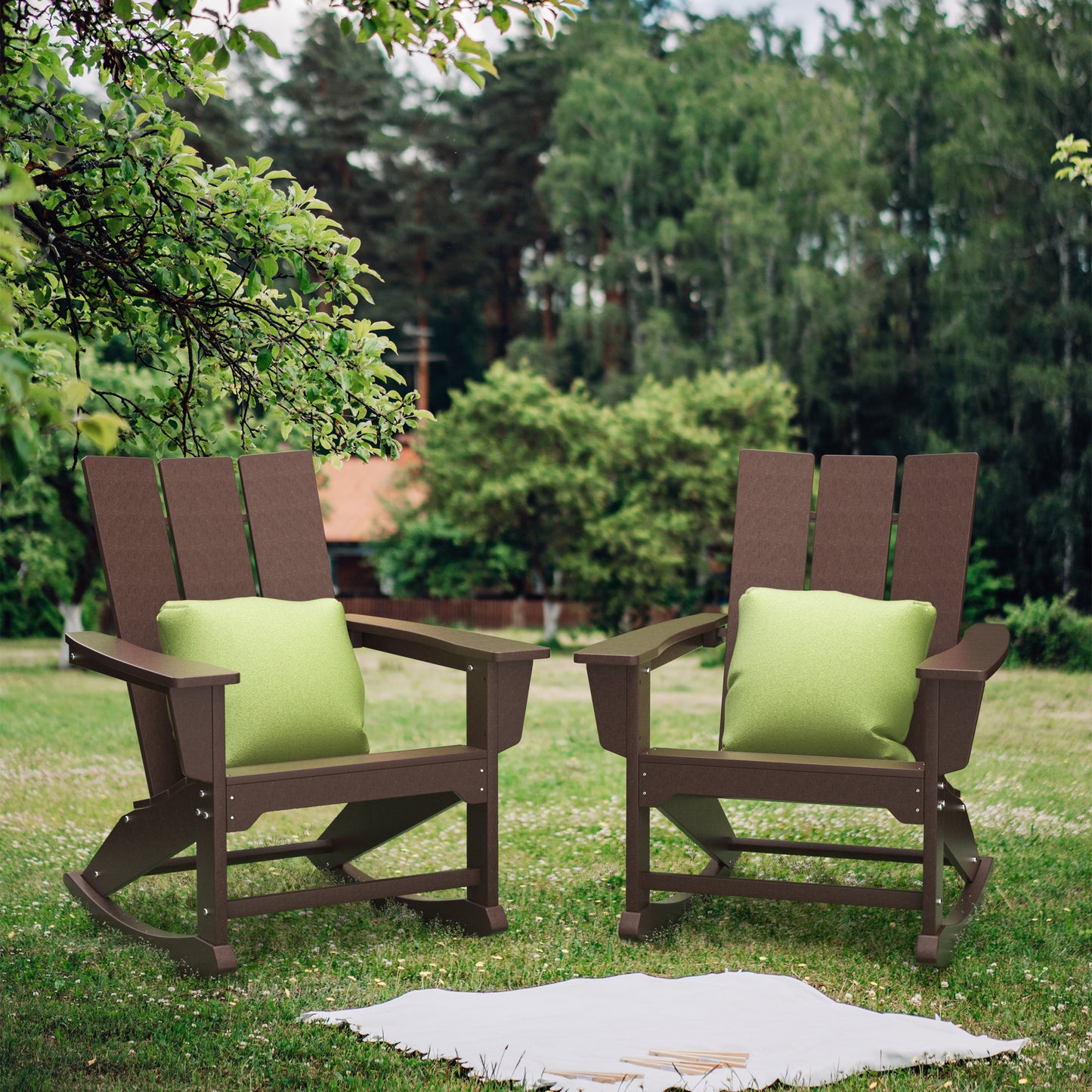 Rocking Polywood Chairs Patio Rocker All-Weather Resistant