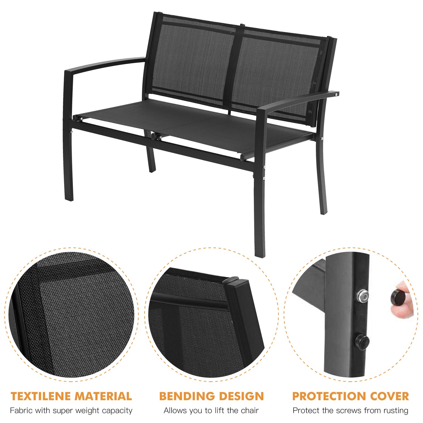 4 Pieces Patio Furniture Set Outdoor