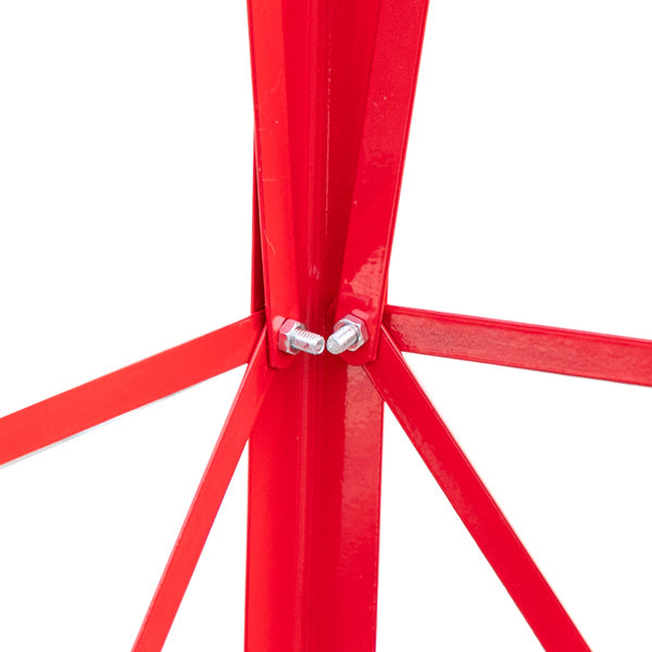 8FT Garden Windmill Red