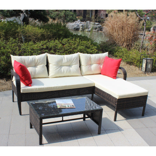 Outdoor Patio Furniture 3 piece Conversation set