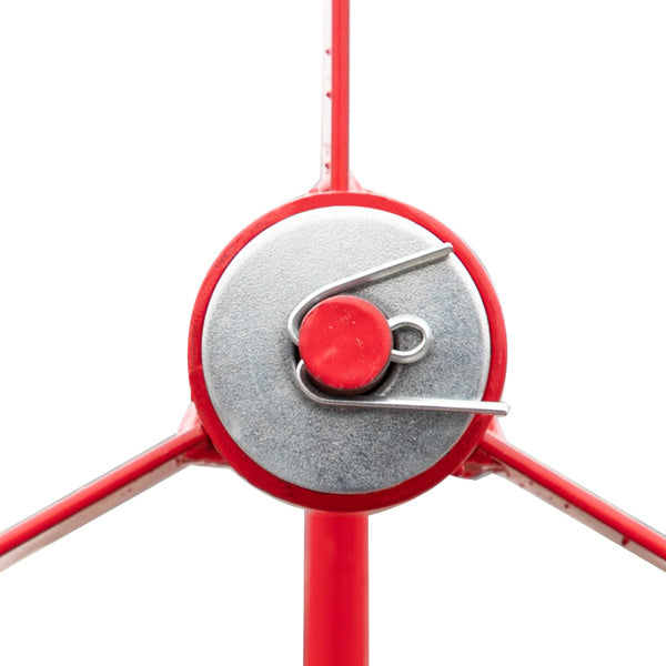 8FT Garden Windmill Red